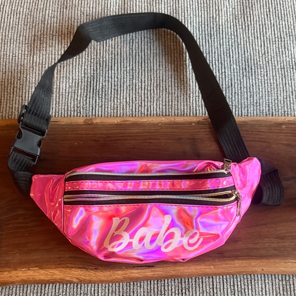 Pink Bachelorette Holographic Fanny Pack